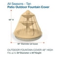 thumbnail image 2 of Budge 48" High Beige Patio Outdoor Fountain Cover, All-Seasons, 2 of 9