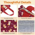 thumbnail image 4 of Christmas Corgi Insulated Lunch Bag for Women & Adults,Large Portable Soft Cooler Lunch Bag,Thermal Food Storage Tote with Pearl Cotton,8.66L,8.75x5.75x9.5 Inch, 4 of 6