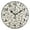 Black, variant on 9.84in Seamless Geometric Pattern PVC Canvas Wall and Table Clock with Canvas Texture, Black or Gold Hands