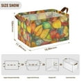 thumbnail image 7 of Yayeee Foldable Storage Basket for Shelves with Handles Waterproof Cloth Bins, Retro Autumn Leaves, 7 of 7