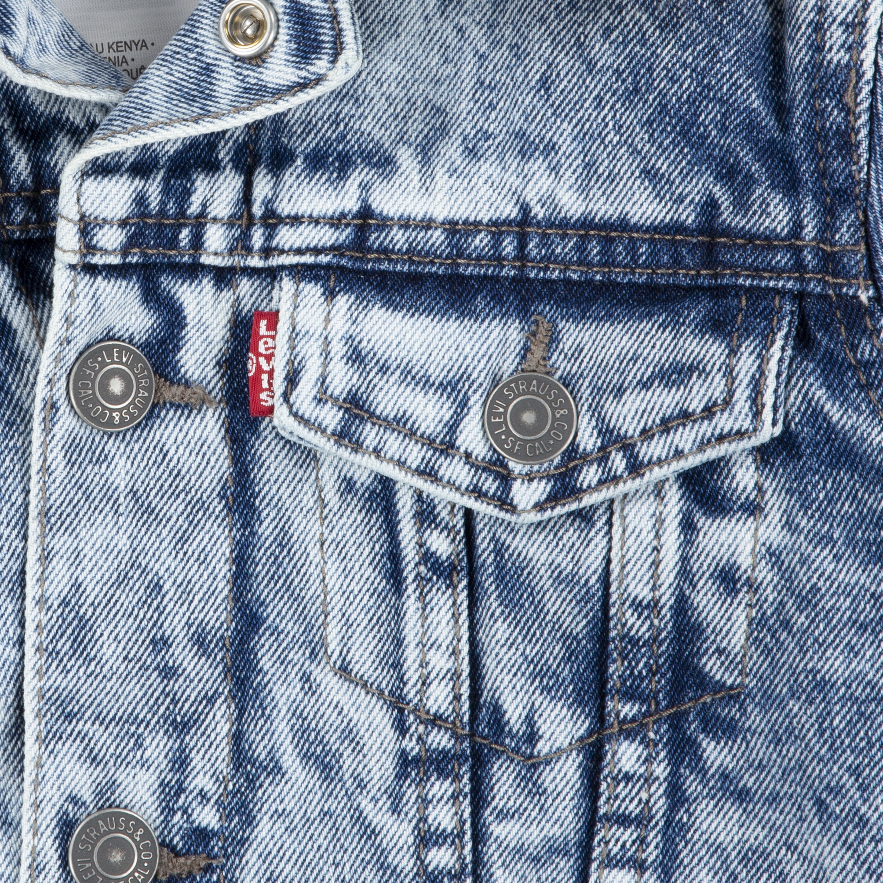 Levi's Boys' Faux Shearling Denim Trucker Jacket, Sizes 4-7