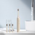 thumbnail image 2 of Dsseng Electric Toothbrush with 3 Replacement Brush Head for Adults Kids  USB Rechargeable  Soft Bristle  Smart Timer  Fully Automatic  High Frequency. Waterproof  Great Gifts  1PC  Khaki, 2 of 7