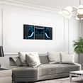 thumbnail image 3 of Manfei Teens Gamer Gaming Paintings Wall Decor Living Room, Video Game Wall Hanging Decor Kitchen, Geometric Blue Hexagon Wall Decor for Bedroom Set, Luxurious Living Room Decor, 3 of 6