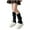Black, variant on Leg Warmers for Girls Classic Solid Color Slouchy Stretchy Knit Long Socks for Party Sports 5-16 Years