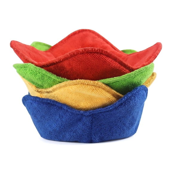 4 Pack Cotton Microwave Bowl Holders – Heat Resistant Quilted Bowl Cozies for Hot Soup & Kitchen Use
