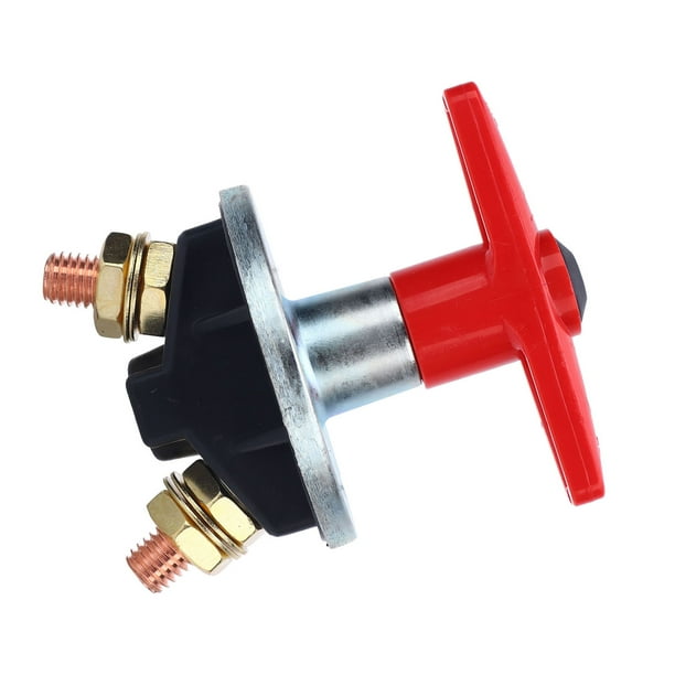 Kit de Aislador de Batería, 2 Terminales de Cobre Interruptor de Desconexio Kit de Aislador DC 12V-60V 300A M10 M10 M1T PARA BARCES