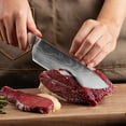 thumbnail image 6 of Japanese Damascus Chef Knife Set, Meat and Vegetable Cleaver Collection for Kitchen Use, 6 of 8
