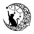 thumbnail image 3 of Decoración de pared de de Metal, 13 ", colgante de pared, silueta de gato, adorno, señal para interior, exterior, jardín, porche, pasillo,, 3 of 9