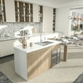 thumbnail image 4 of Logmey 33"x22"Dorp in Kitchen Sink Single Bowl Stainless Steel Sink Brushed Nickel with Drainer, 4 of 9