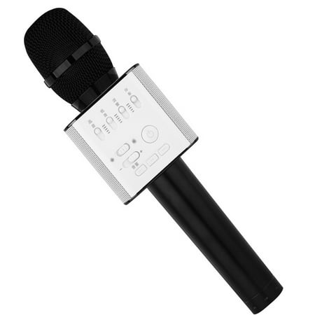 KTV-Q9 Wireless Bluetooth Handheld KTV Karaoke Microphone Mic Speaker For Phone Black