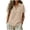 Beige, variant on vigerkar Summer Tops Women Short Sleeve V Neck Cotton Shirts Casual Flowy Tunic Blouses Fashion Clothing 2026 (Khaki, XL)