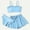 b-Blue, variant on Teen Swimsuits 3 Pcs Beach Tankini Sets Summer Racerback Swimsuit with Shorts for Girl 12-14 Years