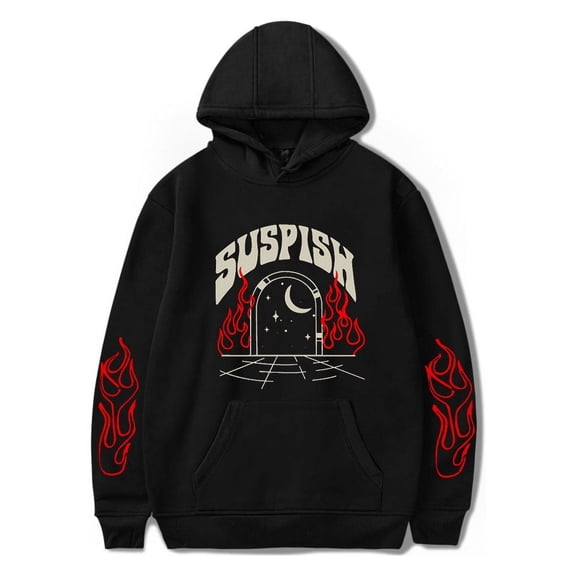 Bailey Sarian "Suspish Salmon" Merch Unisex Cotton-Blend Long Sleeve Casual Pullover Hoodie