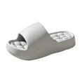 thumbnail image 2 of Men's Shower Slippers Non-Slip Bathroom Sandals with Drainage Holes, Quick Dry EVA Pool Slides for Home Gym Spa, Lightweight Anti-Slip Bath Shoes (Gray, 44), 2 of 3