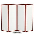 thumbnail image 7 of Red Lantern 4 ft. Short Window Pane Shoji Screen - Rosewood - 4 Panels, 7 of 7