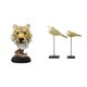 thumbnail image 1 of Escultura de mesa,Escultura de cabeza de tigre Estatua moderna de sobremesa,Figura de cabeza de animal para decoración de escritorio de resina.,Estatuas de pájaros,Estatuas de pájaros de, 1 of 8