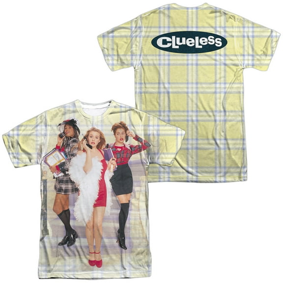Clueless - Clueless Plaid (Front/Back Print) - Short Sleeve Shirt - X-Large