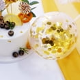 thumbnail image 5 of Efavormart 6Pcs - Cake Decor Set, 4 Gold-White Mini Paper Fans, Gold Confetti Balloon and Gold Birthday Cake Topper for Birthday Party Supplies Celebration, 5 of 11