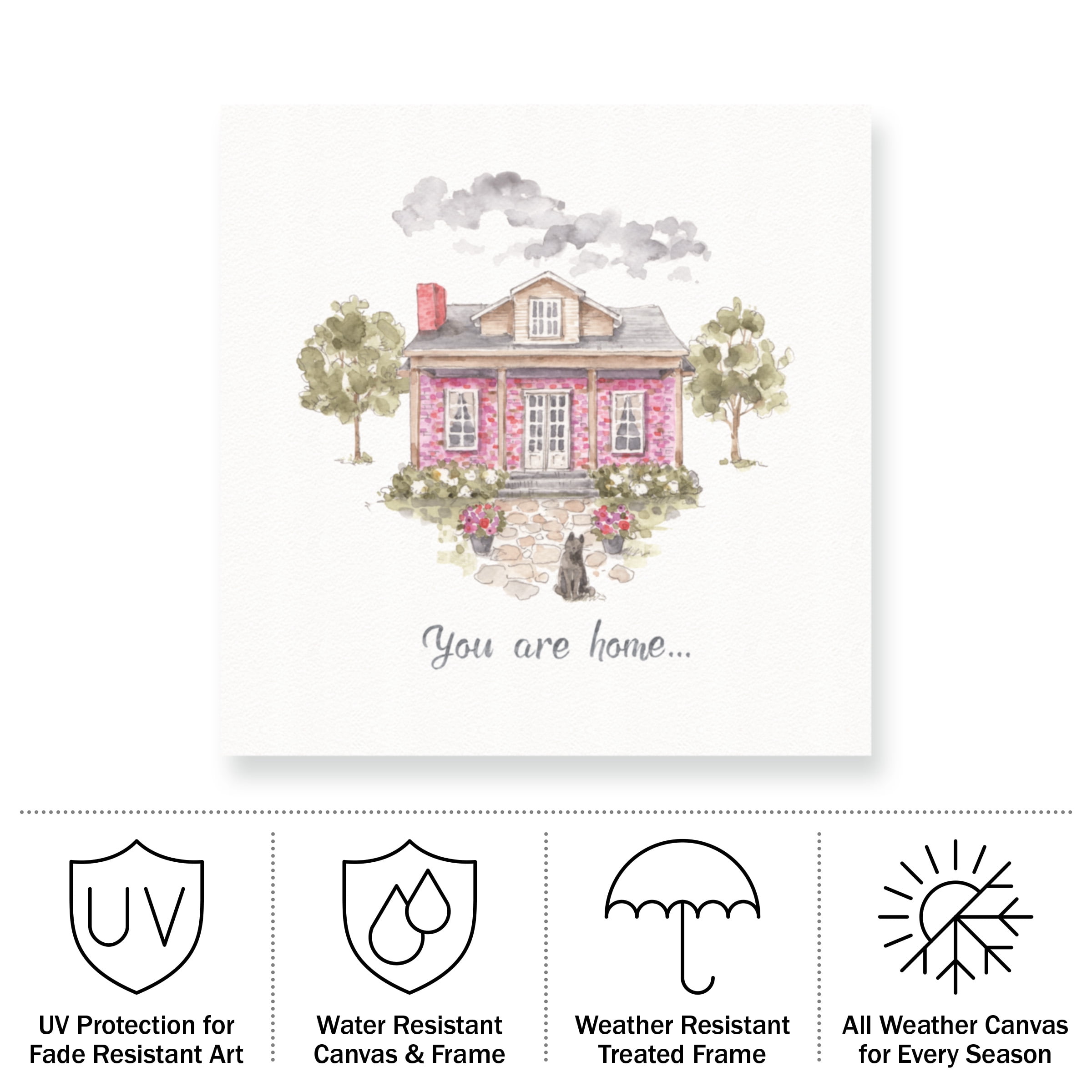 Lisa Audit 'Obviously Pink 17' Outdoor All-Weather Wall Decor