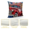 thumbnail image 4 of Fenyluxe 4th of July Decor Throw Pillow Covers Independence Day Memorial Day American Flag Stars and Stripes Truck Patriotic Freedom Quotes Cushion Case, 4 of 5