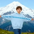thumbnail image 5 of I Love You This Much Hoodies for Boys Girls Long Sleeve Pullover Hoodies Top Creative Hug Design Oversized Little Girl Clothes 11-12 Years, 5 of 6