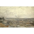 thumbnail image 3 of Vincent van Gogh 18x13 Black Modern Framed Museum Art Print Titled - View from Montmartre (1886), 3 of 5