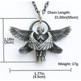 thumbnail image 3 of Htooo Clásico Ángel Colgante Collar Serafines Serafín Oración Colgante Collar De Cadena Larga Hombres Mujeres Cristianismo Oración Cristiana Buena Suerte Joyería Acce, 3 of 5