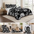 thumbnail image 6 of Quilts Full Size, Starfish Black Coastal Soft Comforter Bedding Set for Bed, Summer Nautical Shell Beach Lightweight Quilted Bedspread with Pillow Cover(2 Pieces) for All Season, 78x90 Inch, 6 of 9