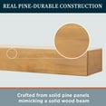 thumbnail image 2 of Mantels Direct Dakota 48 Inch Golden Pecan Floating Pine Wood Fireplace Mantel Shelf, 2 of 10