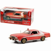 Starsky and Hutch Weathered 1976 Ford Gran Torino 1:24 Scale Diecast Replica Model