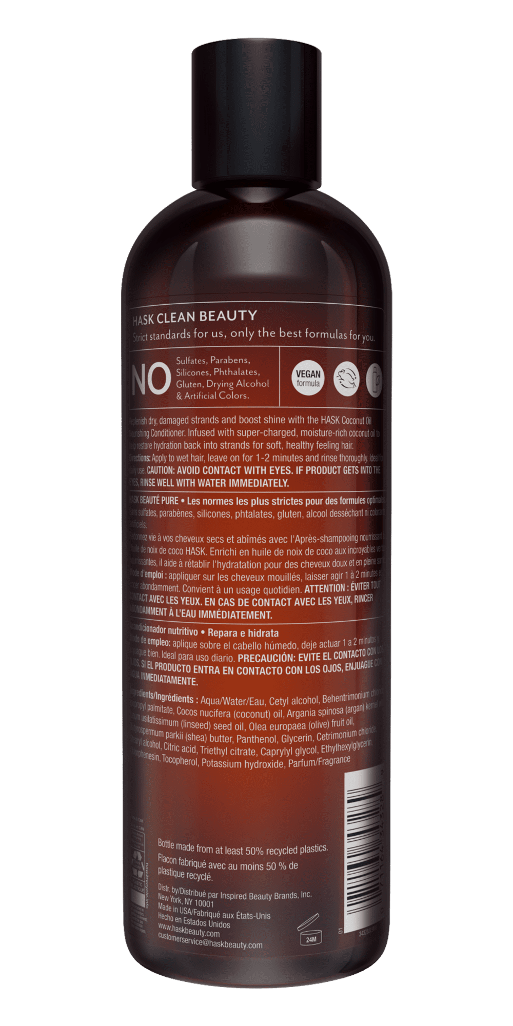 Hask Coconut Oil Nourishing Conditioner, 12 fl oz  (图2)