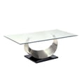 thumbnail image 1 of Furniture of America Table Basse Suse en Satin Plaqué, 1 of 4