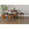 thumbnail image 2 of Sunny Designs Doe Valley Round Barrel Pub Table, 2 of 5
