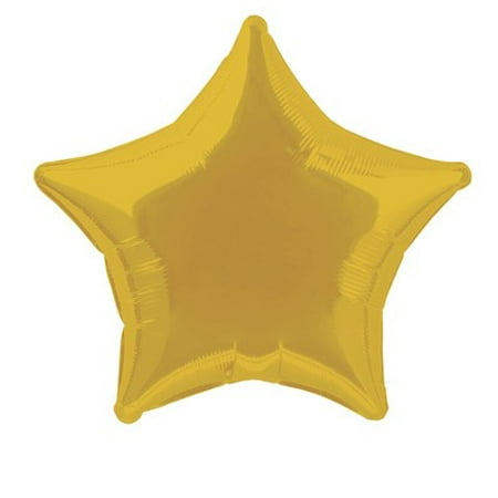 Foil Star Balloon, Gold, 20in