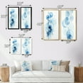 thumbnail image 4 of Designart "Vintage Tranquility Light Blue Watercolor Circles" Modern Geometric Framed Wall Art Set Of 2 - Modern Blue Frame Gallery Set For Office Decor, 4 of 6