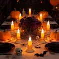 thumbnail image 7 of Halloween Decorations Savings, Tarmeek Halloween LED Candle Decoration Flameless Flickering Effect Plastic 16x6cm Table Centerpiece for Thanksgiving Christmas Party Decor, 7 of 7