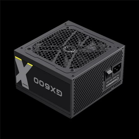Gamemax GX-600 80 Plus Gold Wired 600W High Efficiency ATX Power Supply, Black