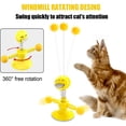thumbnail image 2 of Cat Toys for Indoor Cats-Windmill Interactive Cat Toy with Turntable Teasing Feather Stick Suction Cup Base Funny Kitten Feather Ball Toys for Cats Cradle String Game, Including Fun Spherical Toys, 2 of 6
