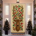 thumbnail image 1 of Aodebiao Rideau de Porte de Noël Décorations Imperméable Polyester Scène des Fêtes Toile de Fond Réutilisable Décoration Suspendue pour Porte pour Maison Vitrine Fête Festive Saisonnière Décoration Intérieure Extérieure, 1 of 5