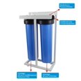 thumbnail image 2 of 2-Stage Vertical Whole House Water Filtration System With 20" Big Blue Carbon Block And Iron&Manganese Reduction Filter ,Widely Used, 2 of 2