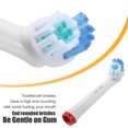 thumbnail image 4 of Unique Bargains 16pcs Electric Toothbrush Replaces Heads Set White Gentle Clean Nylon Bristles, 4 of 6