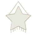 thumbnail image 1 of Shengyu Moon Star Shaped Jewelry Rack Nordic Style Iron Grid Earrings Gold Color Wall Mounted Pendent Decor Bathroom Home Star Star, 1 of 6