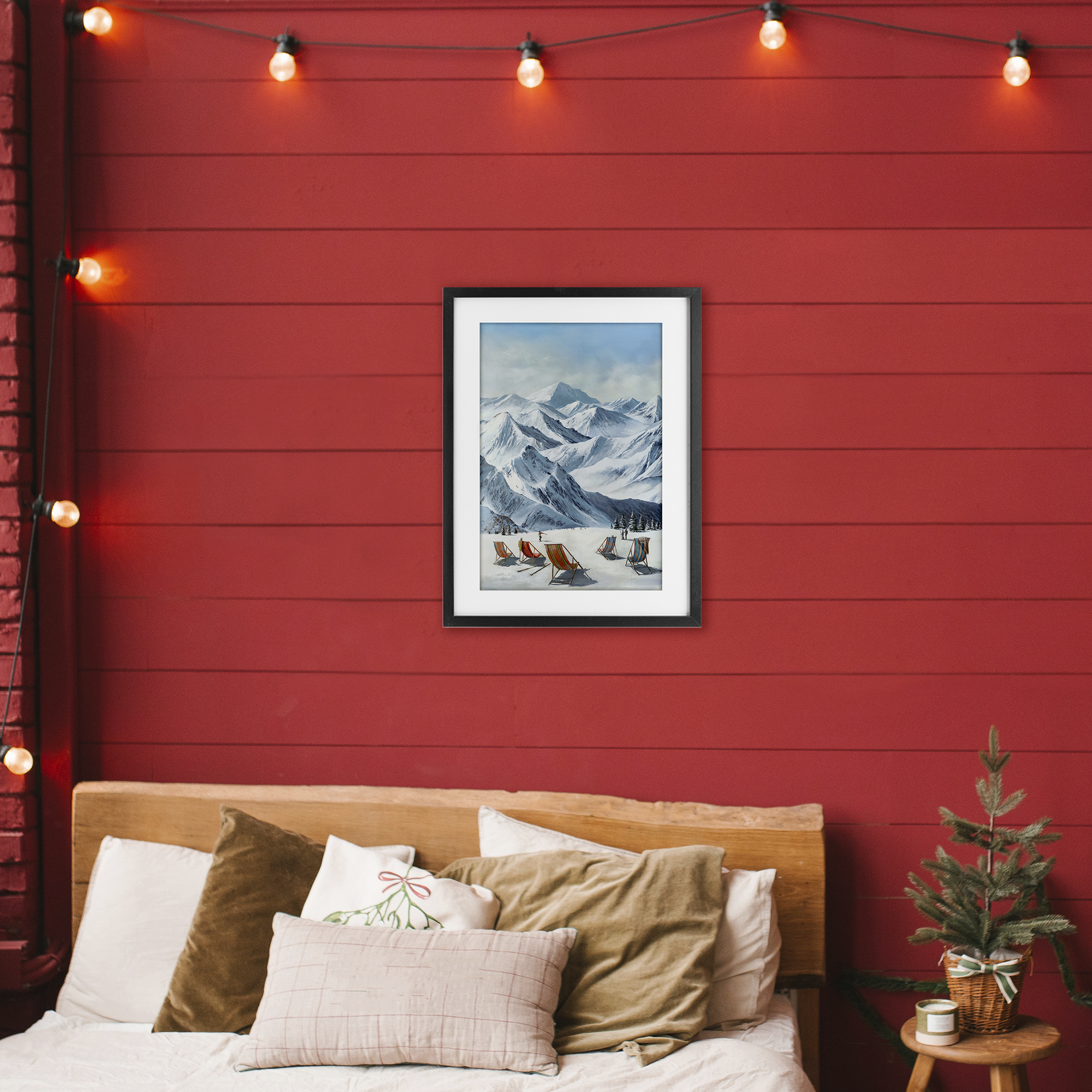 Stupell Industries Lounging At The Lifts Black Framed Print Under Glass design by Max Maxx, 23 x 17