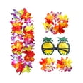 thumbnail image 2 of Conjunto De 3 Collares Hawaianos Para Disfraz De Playa Para Mujer, Vestido Elegante, Decoración, Diadema, Multicolor, 2 of 8