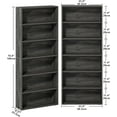 thumbnail image 3 of IRONCK Bookshelves and Bookcases Set of 2 Floor Standing 6 Tiers Display Storage Shelves 70 in Tall Bookcase Home Decor Furniture for Home Office, Living Room, Bed Room, 3 of 14