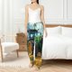 thumbnail image 4 of Balery Green Tractor Field Pantalones de pijama para mujer, pijamas ultraligeros, pantalones de estar por casa-Small, 4 of 6