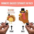 thumbnail image 4 of 30-Pack Turkey Scratch Off Game Cards for Thanksgiving Party, Fall Raffle Prizes, Leaves & Pumpkin Favors by Paper Clever Party, 4 of 8