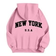 thumbnail image 5 of Men's Letter Print Hooded Sweatshirt Set Long Sleeve Casual Athletic Pullover Outfit, 5 of 7