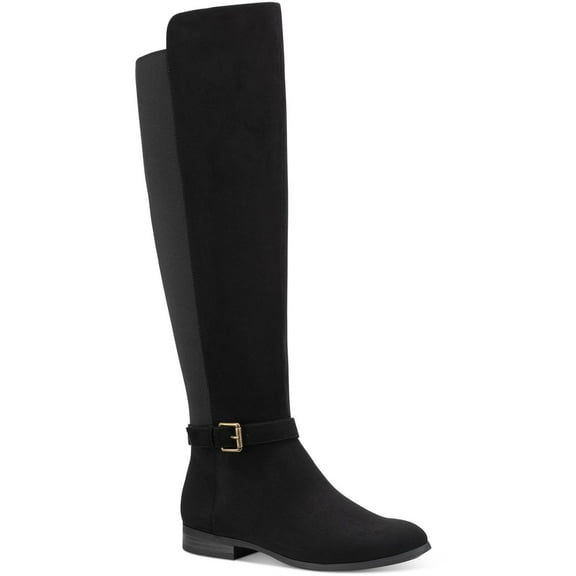 Style & Co. Womens Kimmball Faux Leather Stretch Over-The-Knee Boots