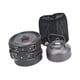 thumbnail image 1 of Juego de cocina para acampar con bolsa de almacenamiento, utensilios de cocina plegables, olla y sartén Mango negro, 1 of 9